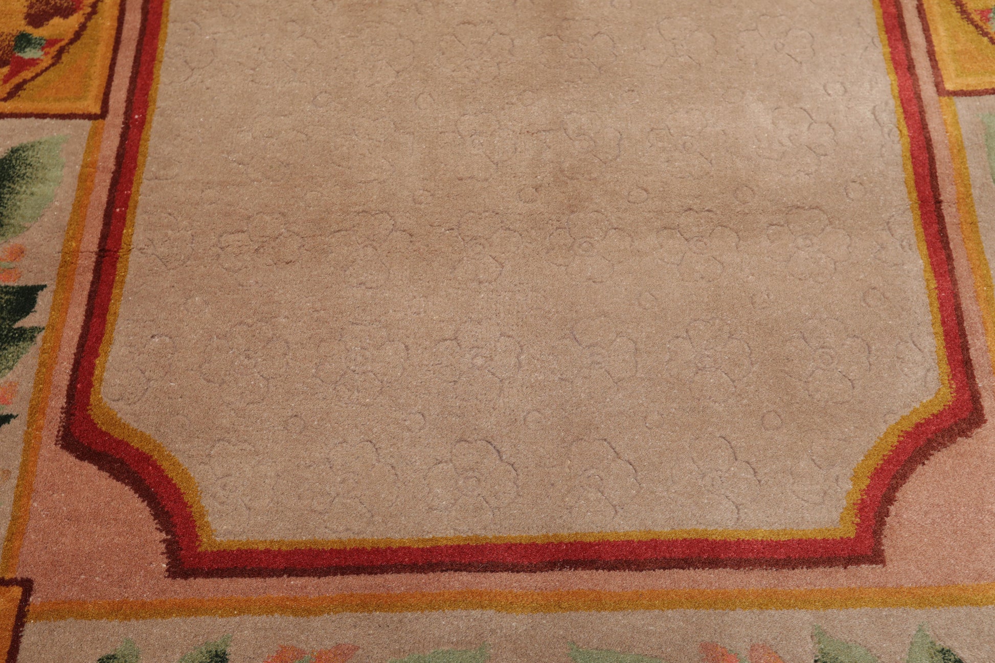 3'9" x 5'9" Hand Knotted 100% Wool Traditional Tibetan Oriental Area Rug Taupe-3