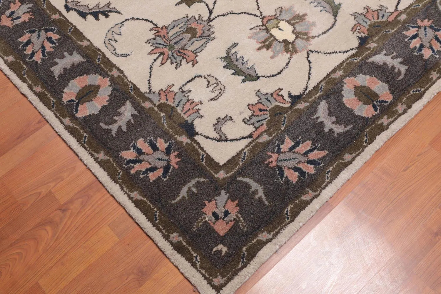 5' x 8' Handmade 100% Wool Traditional Oriental Area Rug Traditional Beige-4