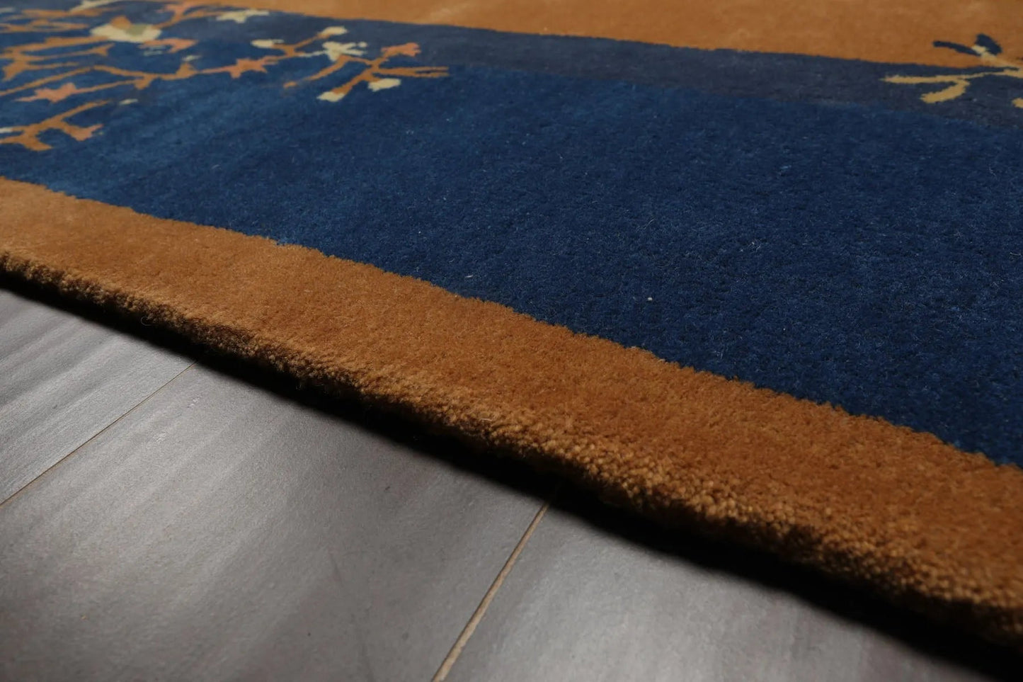 LoomBloom Multi Sizes Camel Hand Tufted  Chinese Art Deco New Zealand Wool Oriental Area Rug-4