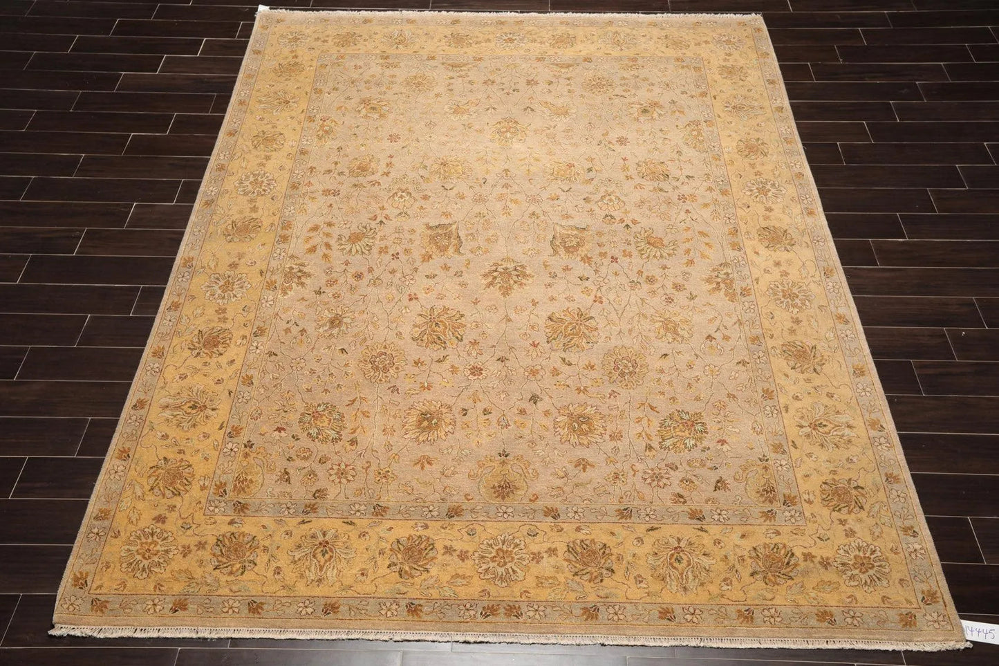 8'1'' x 10'3'' Hand Knotted 100% Wool Agra 150 KPSI Oriental Area Rug Taupe-1
