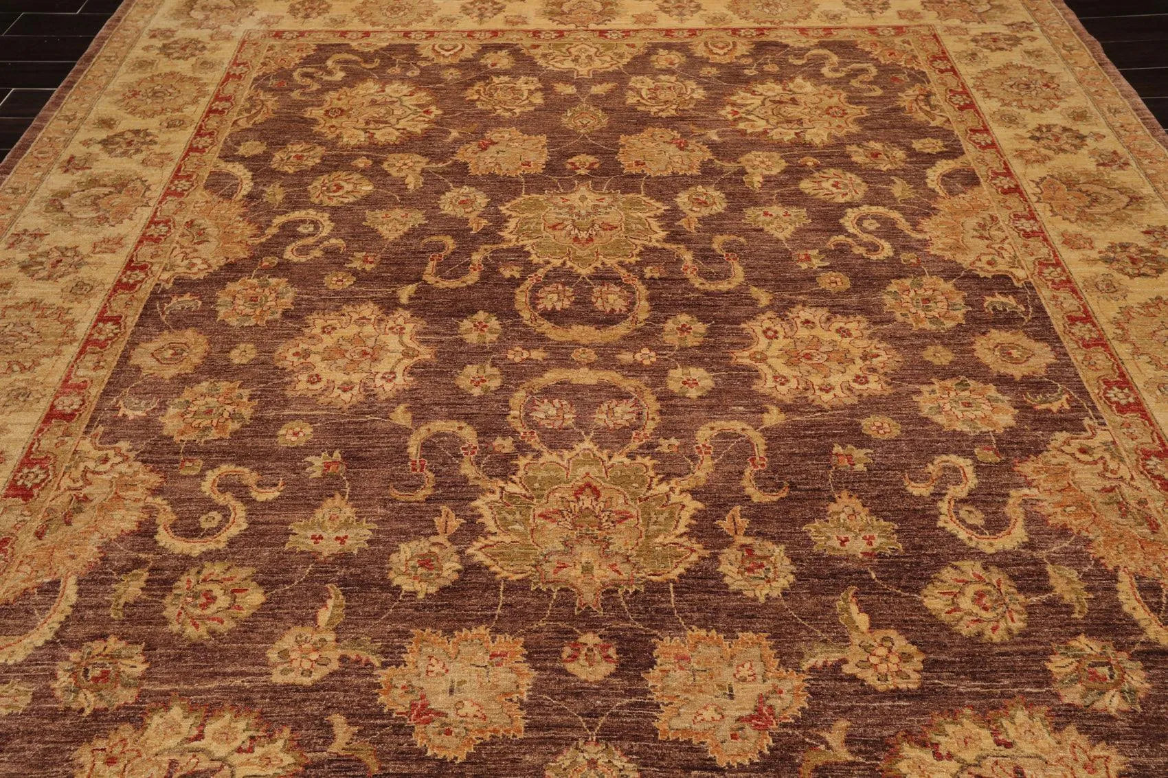 9' 1''x11' 3''Hand Knotted Wool Oriental Area Persian Rug-4