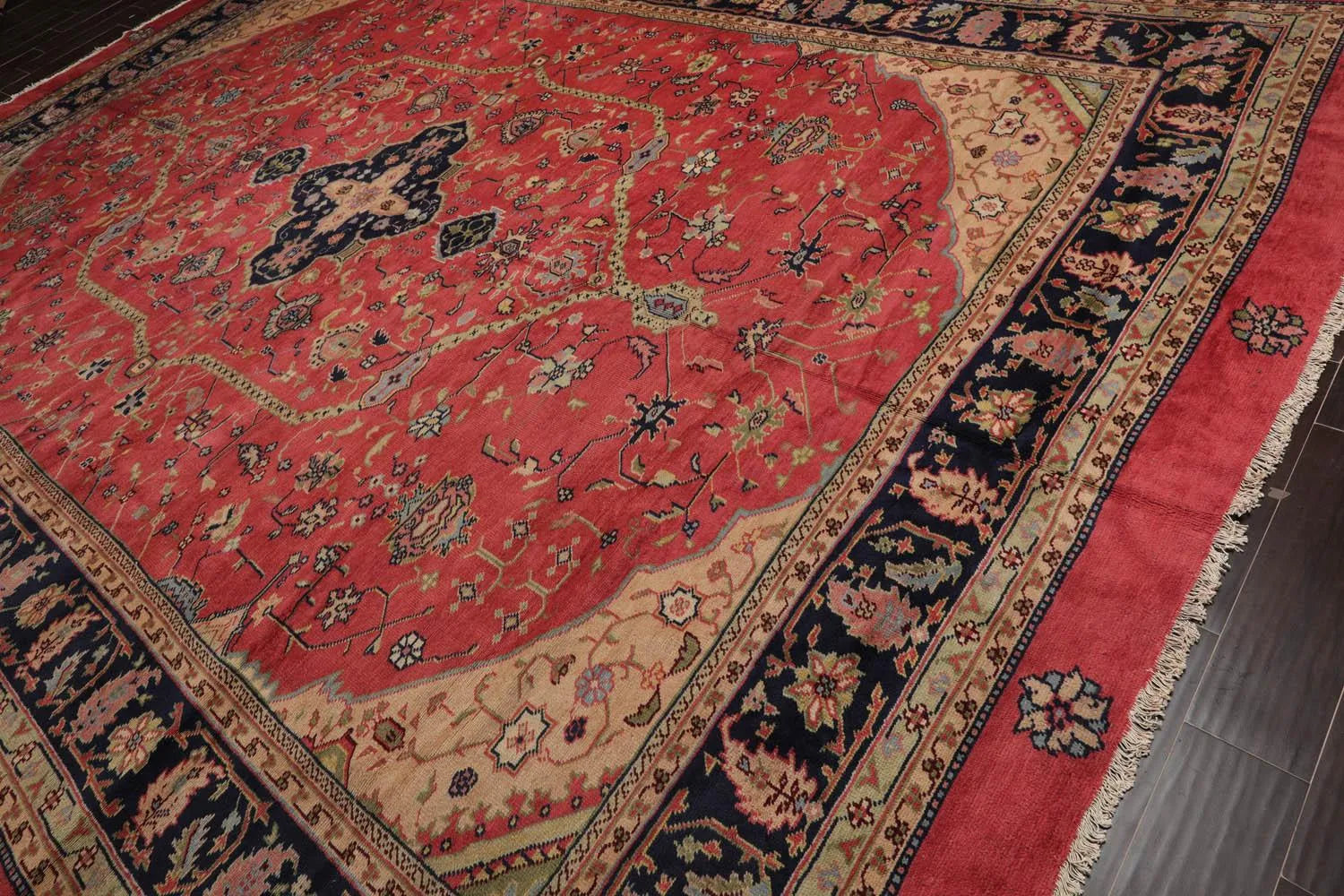 10' x 15' Antique Turkish Hand Knotted Wool Traditional Oriental Area Rug Navy-2