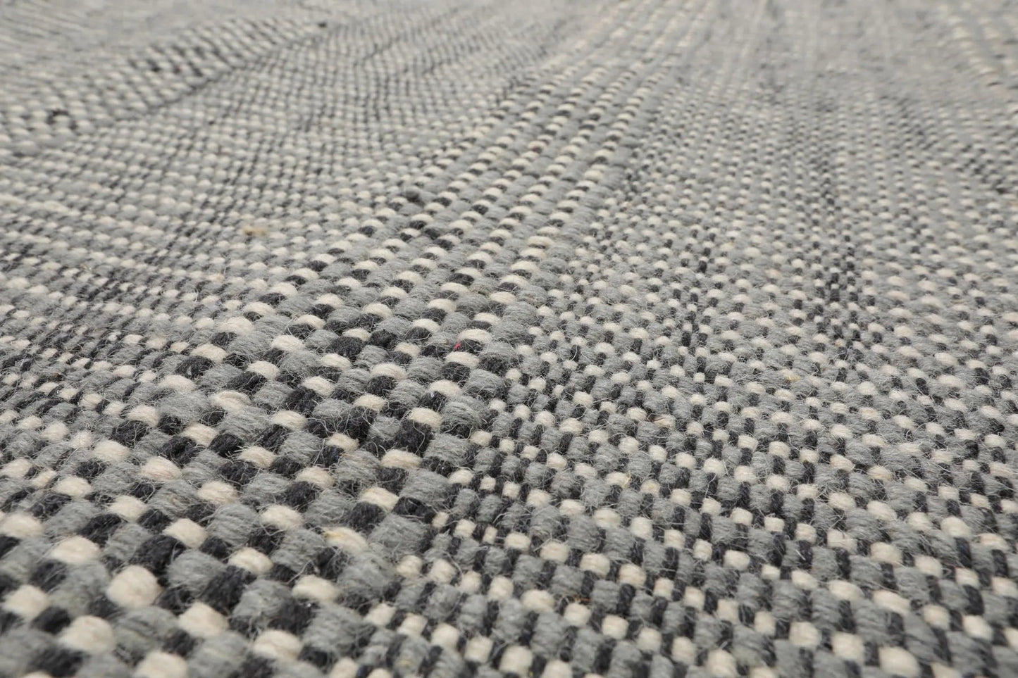 LoomBloom Plaid Multi Sizes Celadon Hand Woven Flatweave Modern Wool Oriental Area Rug-3