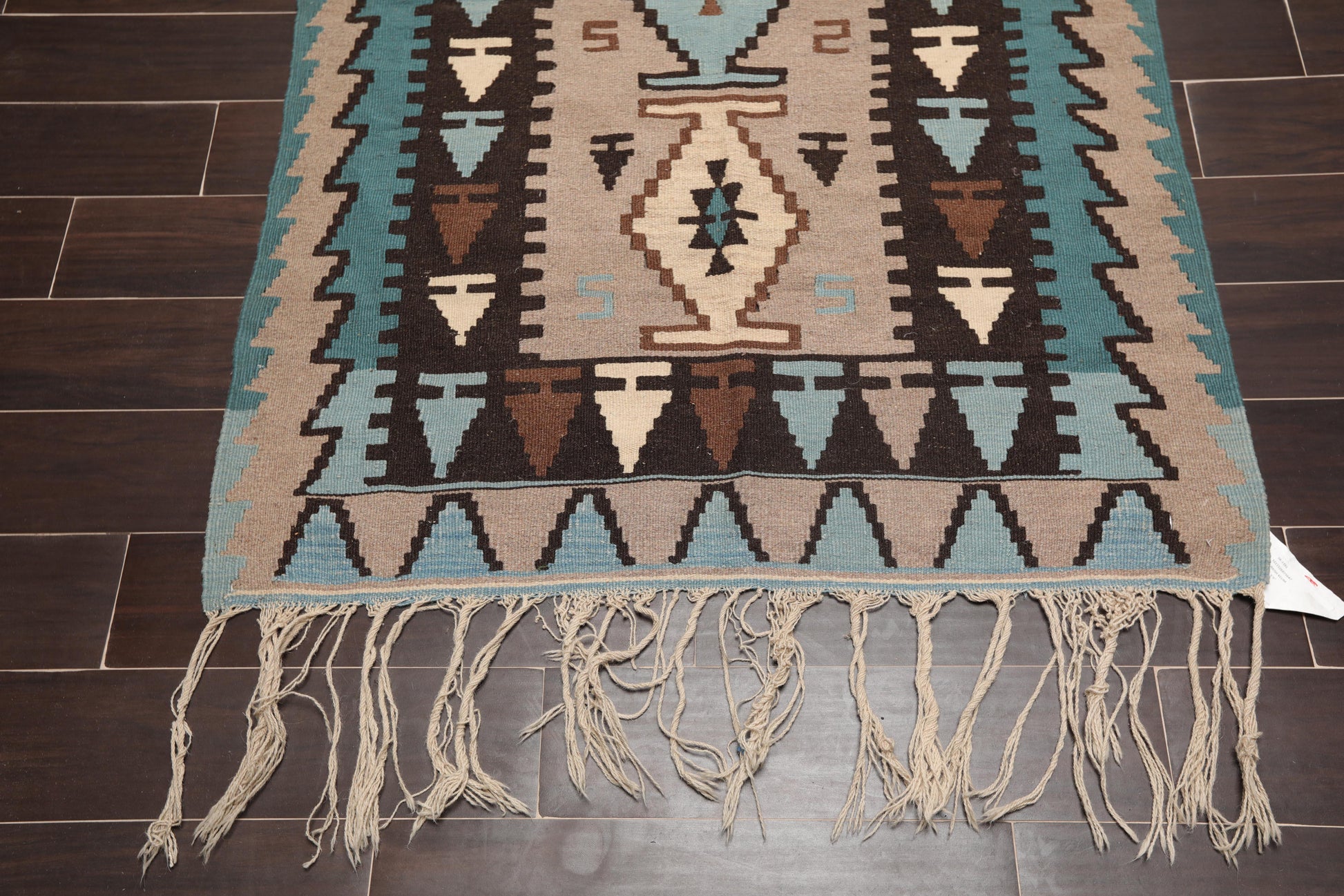 3'7" x 5'3" Wool Foundation Hand Knotted Turkish Kilim Oriental Area Rug Taupe-3