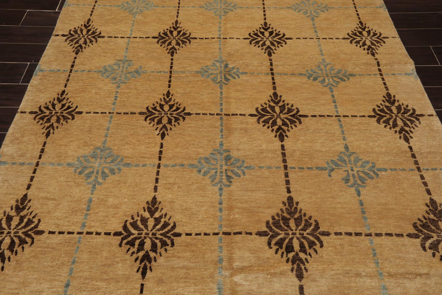 5'10" x 9'2" Hand Knotted 100% New Zealand Wool Tibetan Oriental Area Rug Tan-4