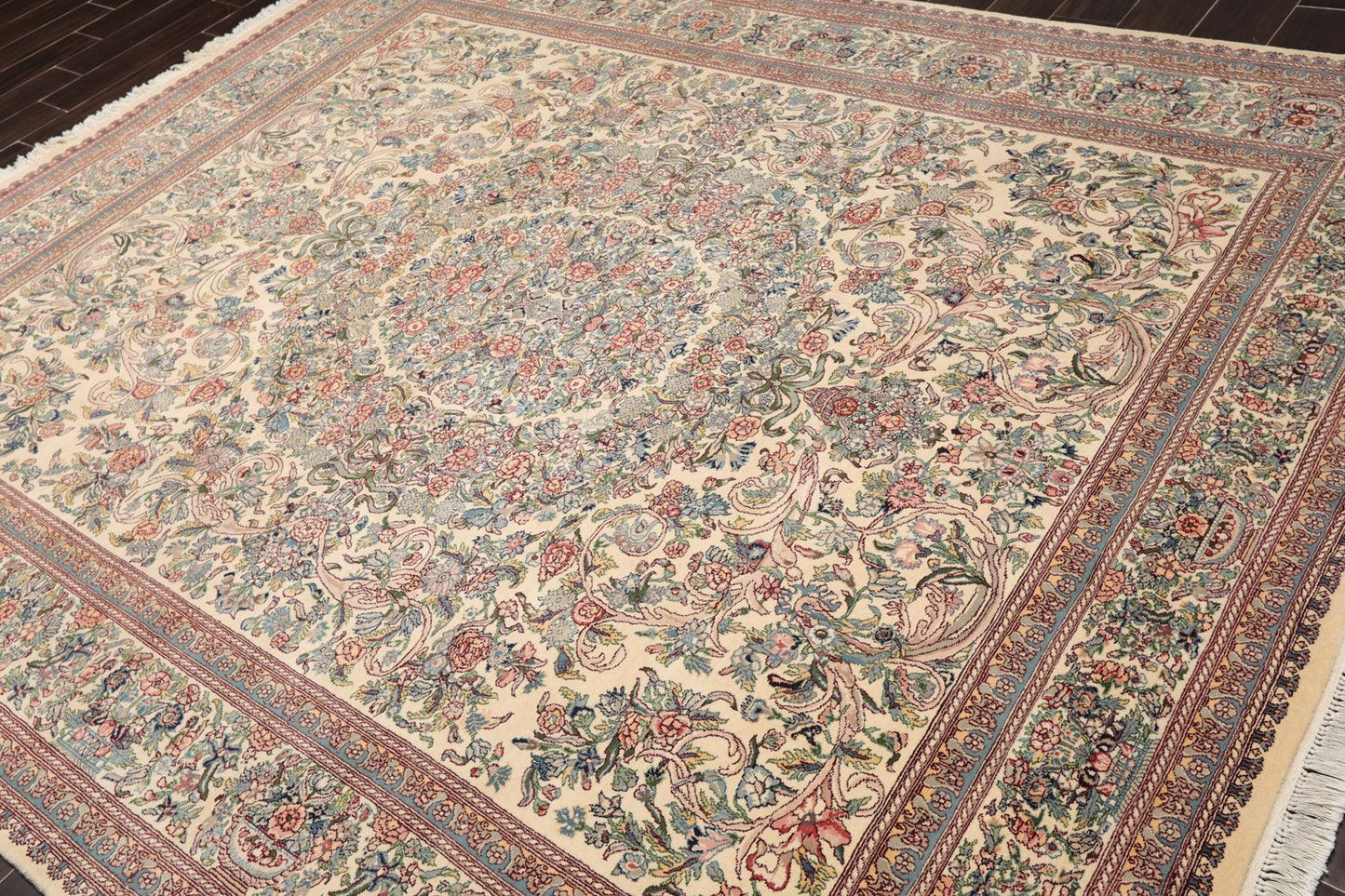 8' x 9'11" Hand Knotted 100% Wool Pak-Parsian 16/18 300 KPSI Area Rug Ivory-2
