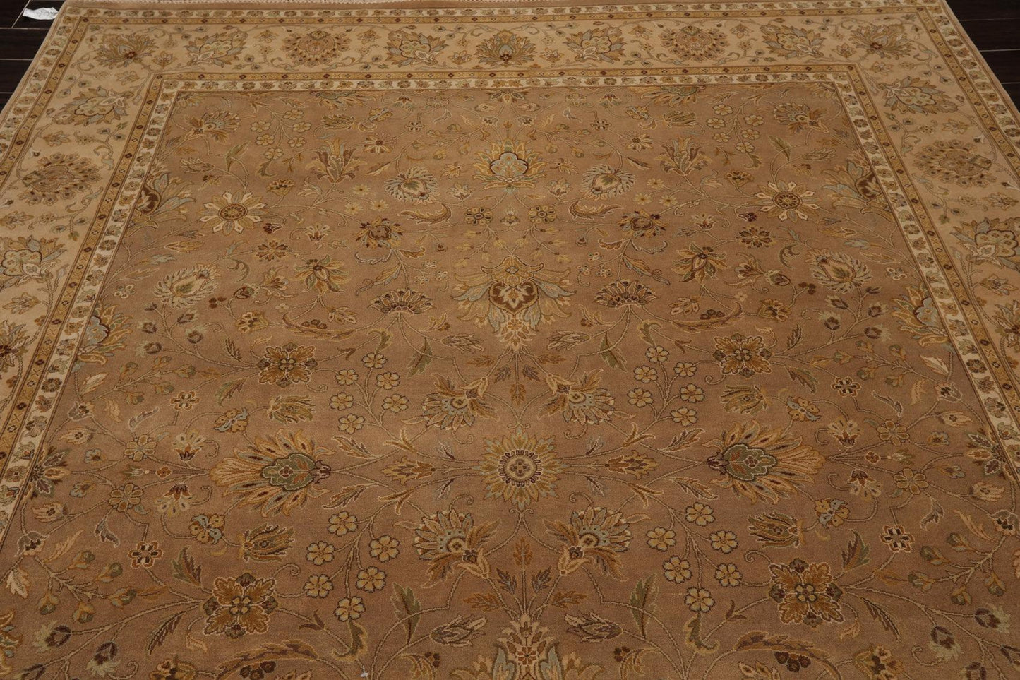 8' x10'3" Hand Knotted 100% Wool Pakpersian 16/18 300 KPSI Oriental Area Rug Tan-4