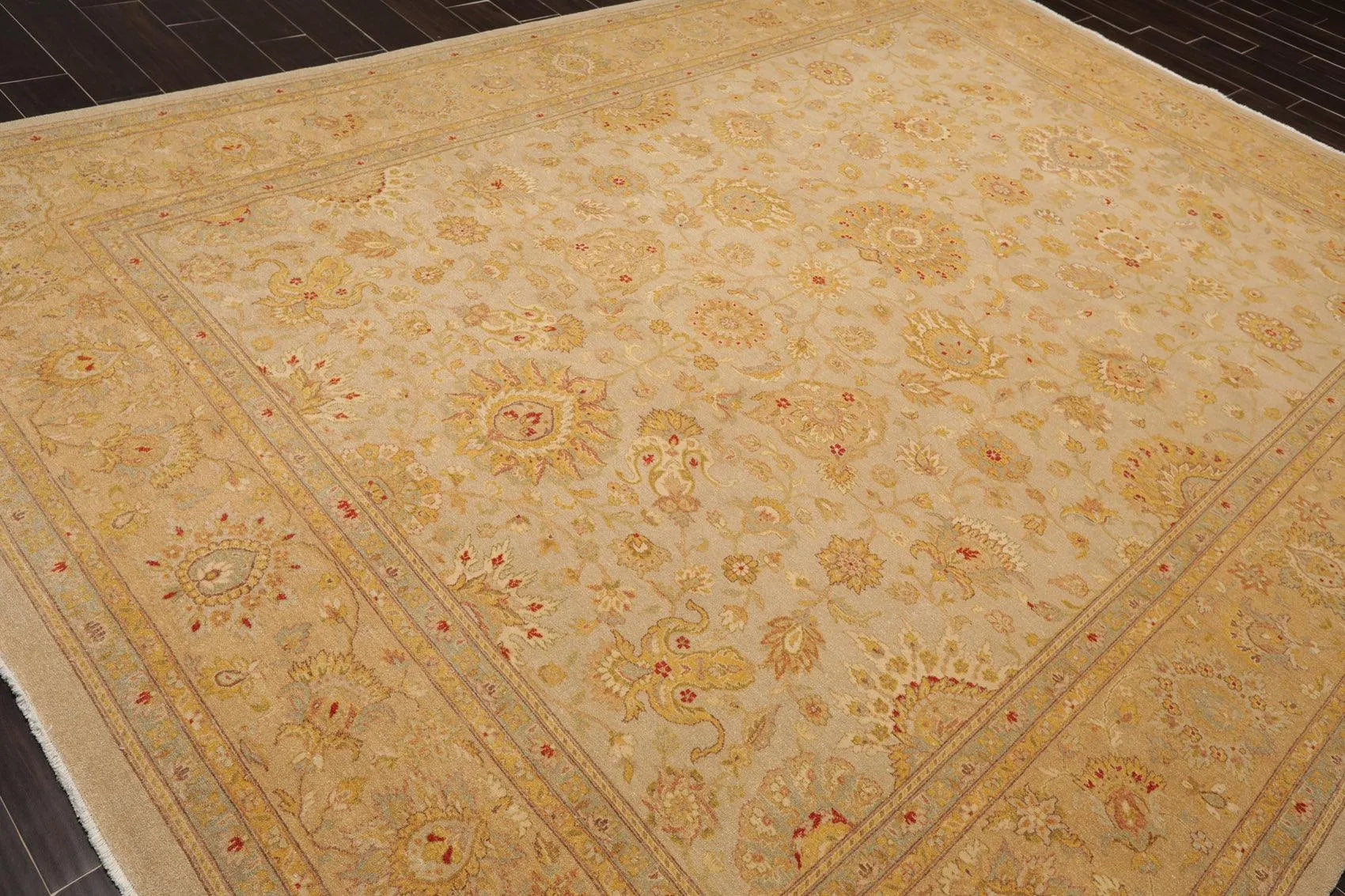 8'10'' x 12'3''Hand Knotted 100% Wool Peshawar Traditional Oriental Area Rug Tan-3