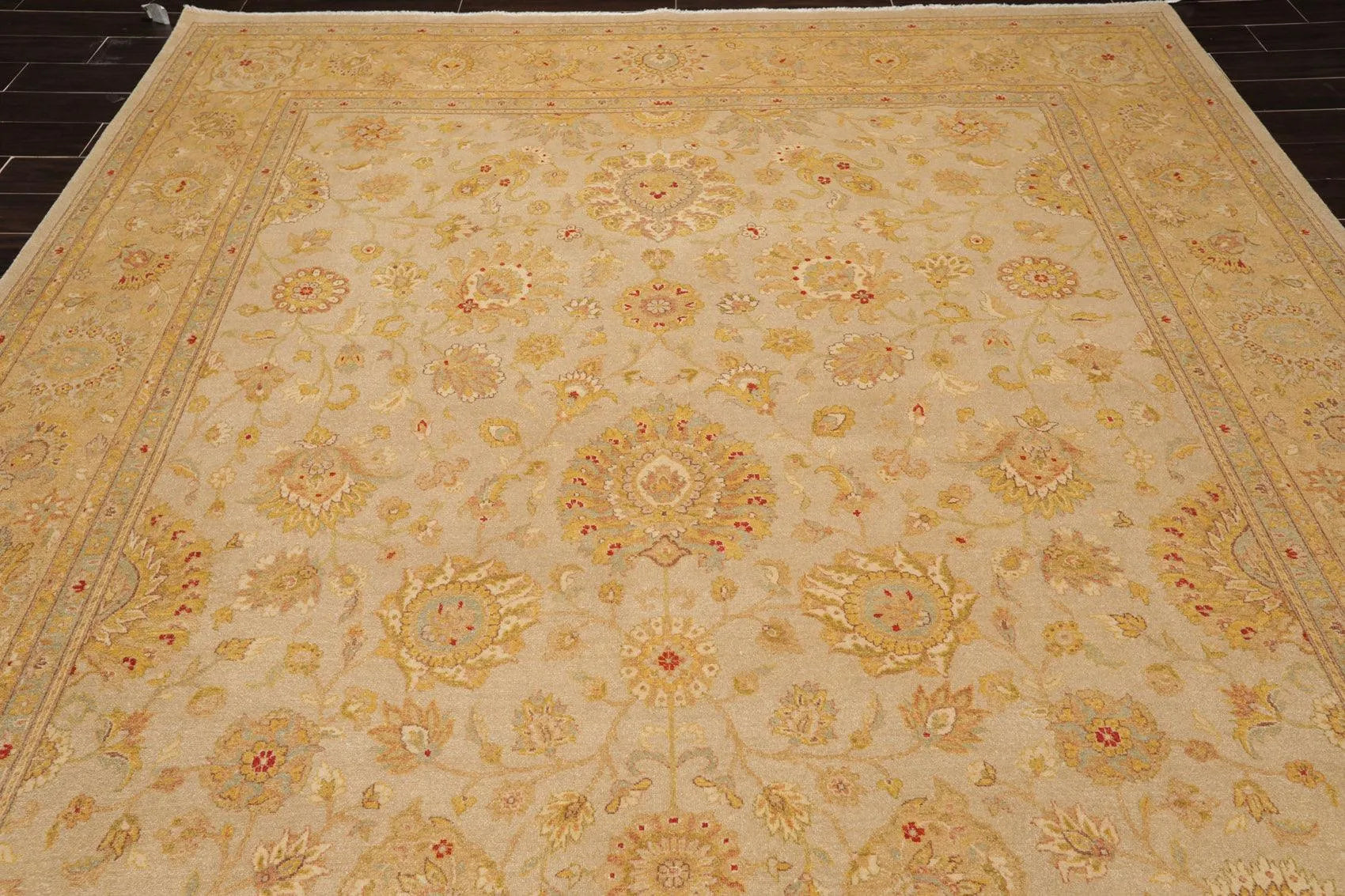 8'10'' x 12'3''Hand Knotted 100% Wool Peshawar Traditional Oriental Area Rug Tan-4