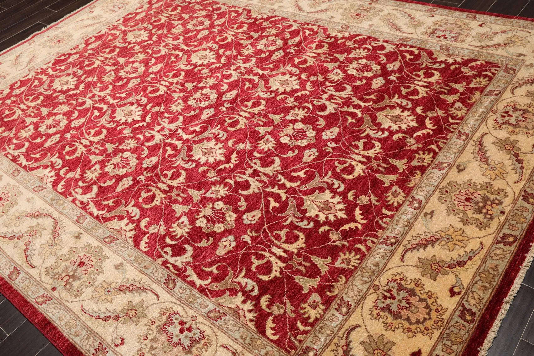 8' x 10'4'' Hand Knotted 100% Wool Peshawar Oriental Area Rug Pomegranate-2