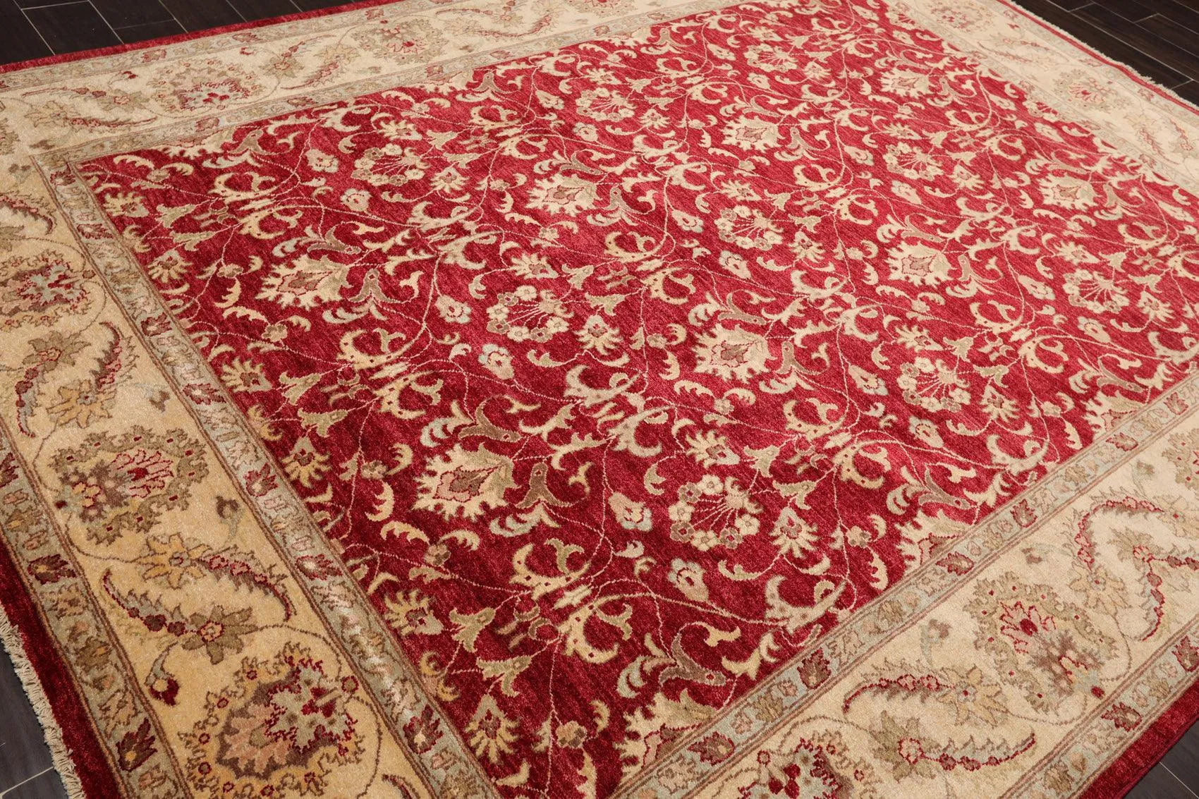 8' x 10'4'' Hand Knotted 100% Wool Peshawar Oriental Area Rug Pomegranate-3