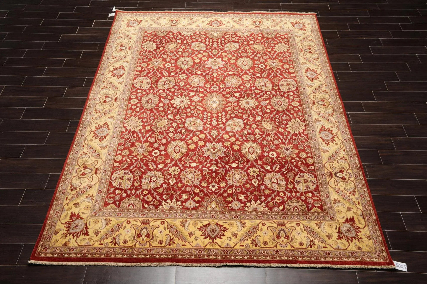8' x 10'3'' Hand Knotted 100% Wool Peshawar Traditional Area Rug Rusty Red-1