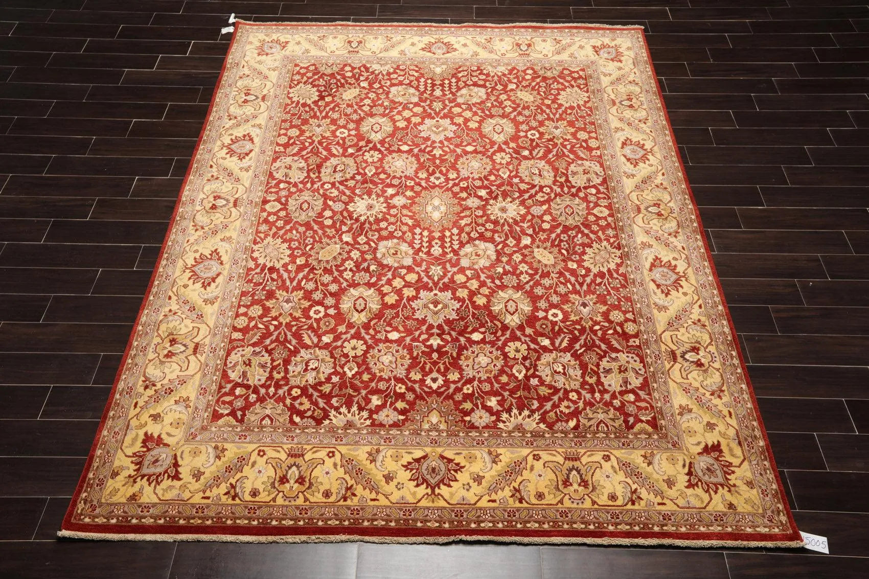 8' x 10'3'' Hand Knotted 100% Wool Peshawar Traditional Area Rug Rusty Red-1