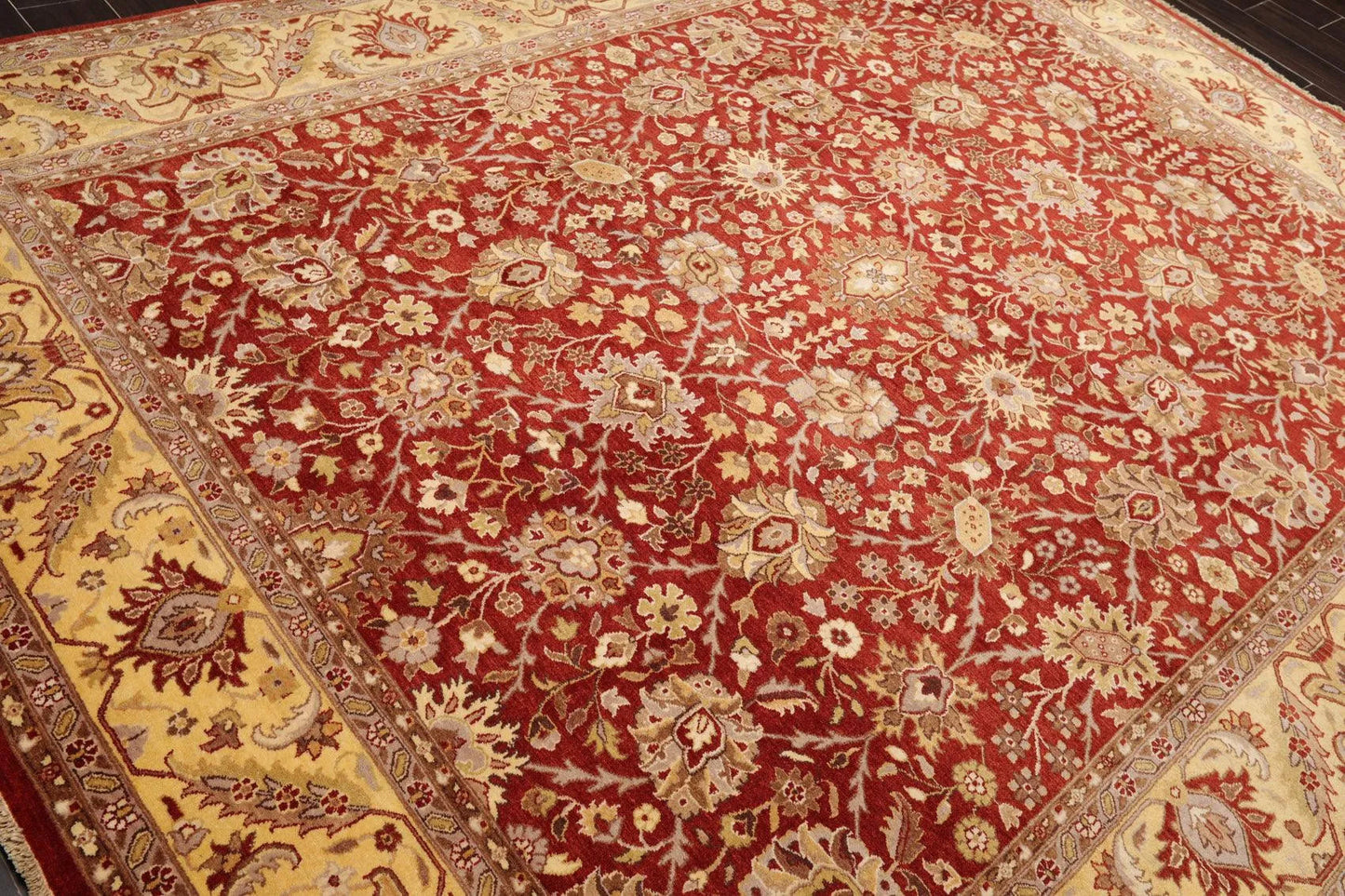 8' x 10'3'' Hand Knotted 100% Wool Peshawar Traditional Area Rug Rusty Red-3
