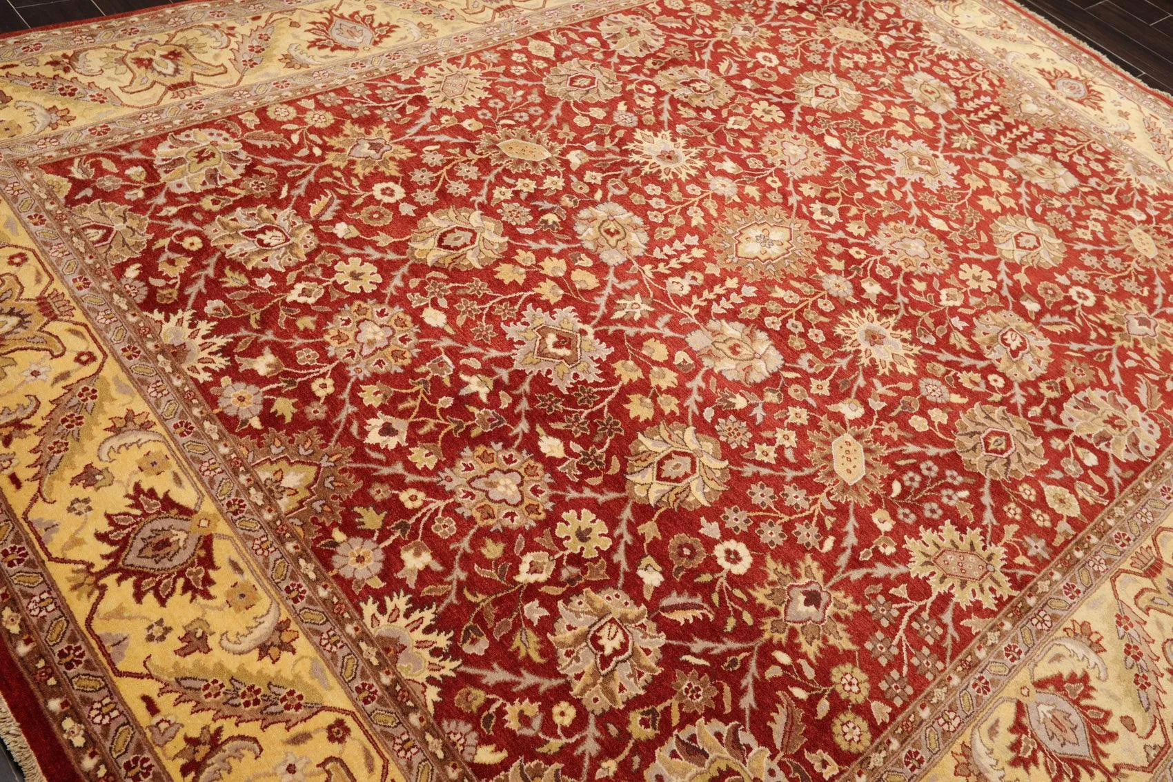 8' x 10'3'' Hand Knotted 100% Wool Peshawar Traditional Area Rug Rusty Red-3