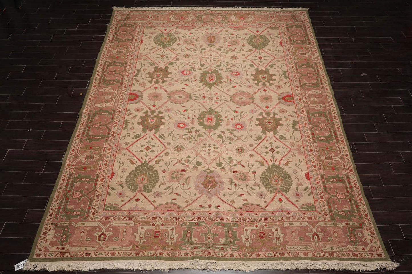 10'3" x 13'9" Hand Knotted 100% Wool Traditional Oriental Area Rug Beige-2