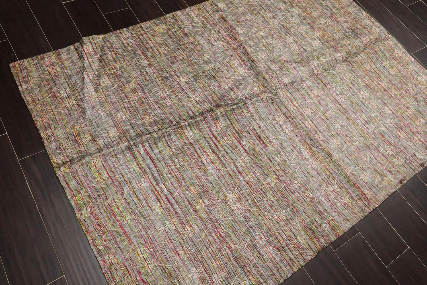 4x6 Brown, Beige Hand Woven 100% Viscose Traditional Oriental Area Rug-1