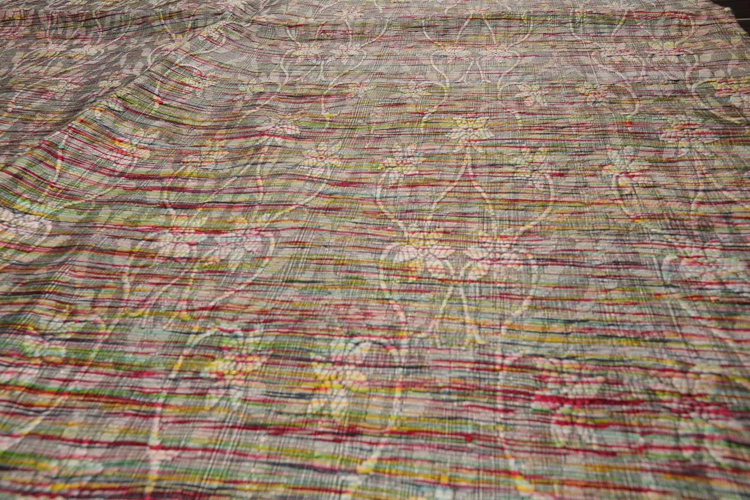 4x6 Brown, Beige Hand Woven 100% Viscose Traditional Oriental Area Rug-4