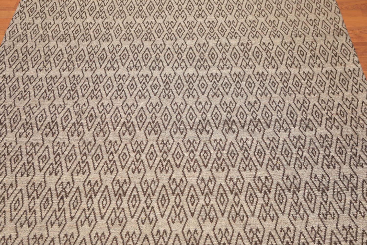 5'1" x 7'1" Hand Woven Flatweave Area Rug Contemporary Tan-2