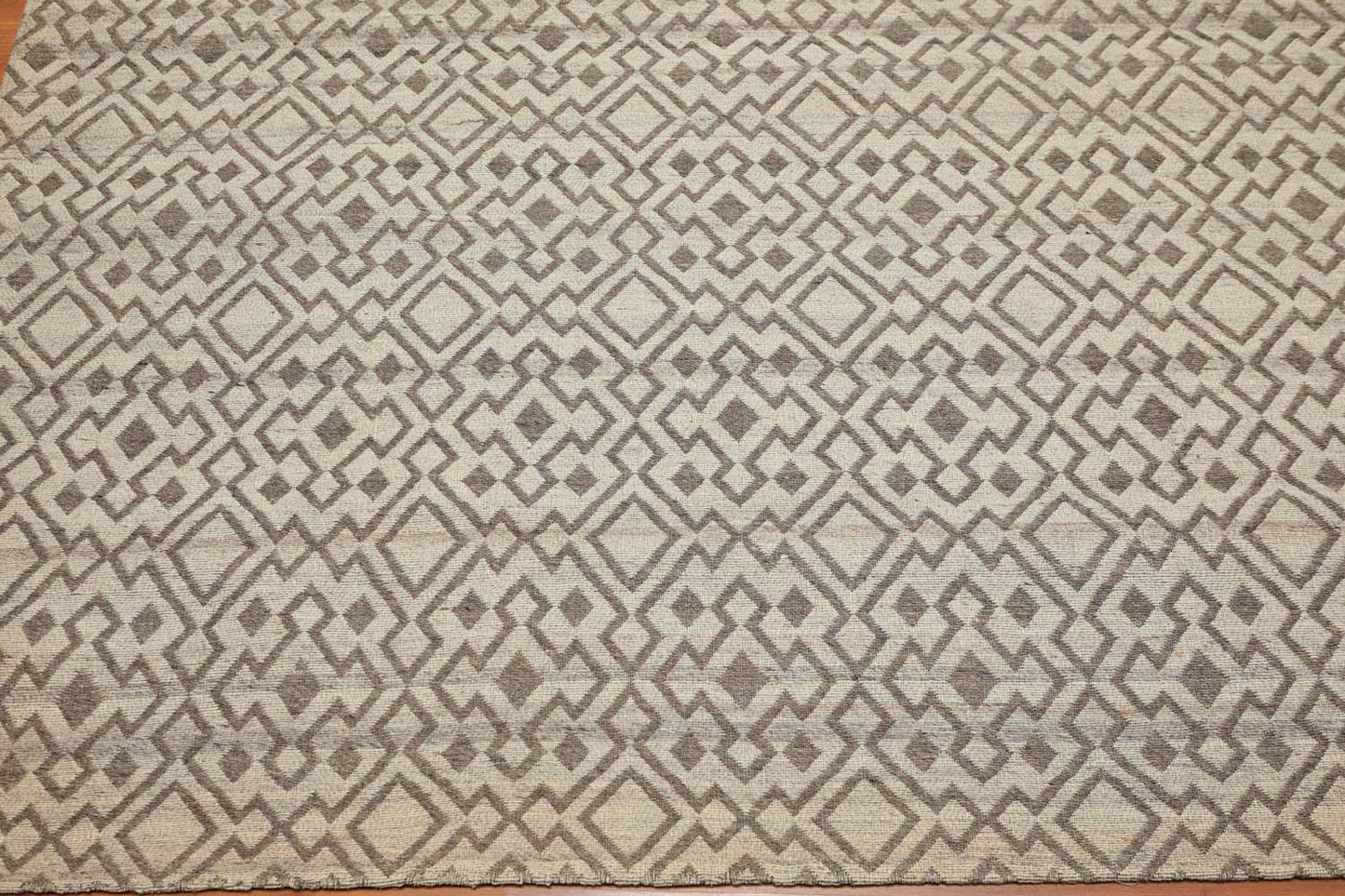 5'1" x 6'4" Hand Woven Flatweave Area Rug Contemporary Beige-3