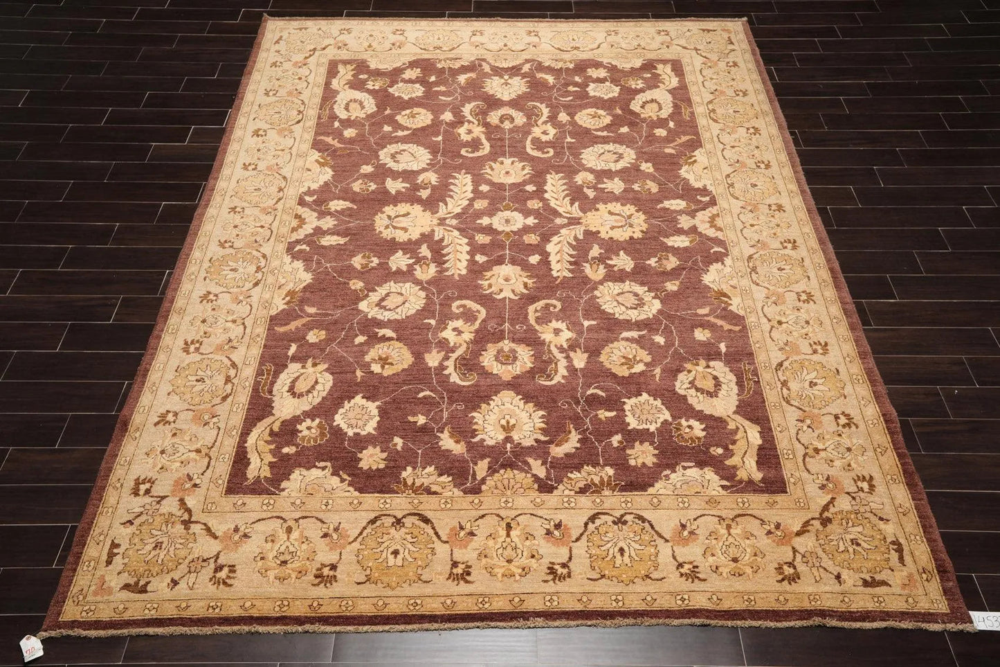 9' x 11'11'' Hand Knotted 100% Wool Peshawar Traditional Oriental Area Rug Brown-1