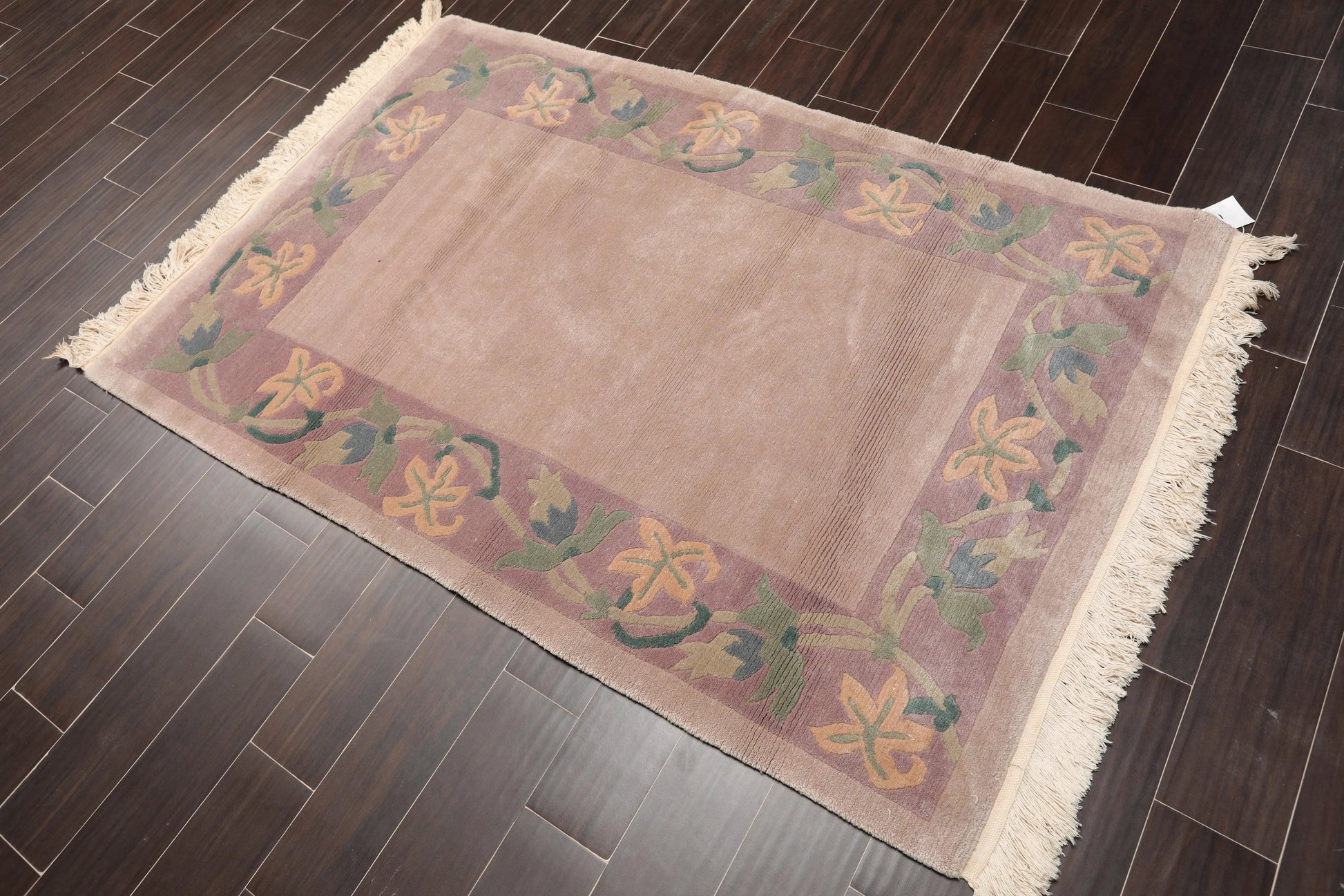 4' x 6' Hand Knotted Wool Tibetan Oriental Area Rug Traditional Taupe-1