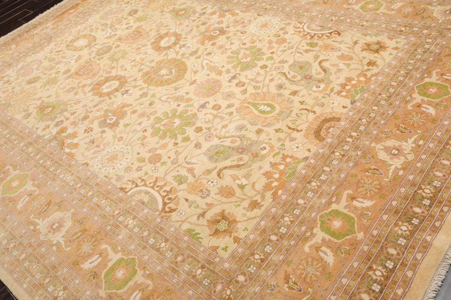 9X12  Beige Hand Knotted 100% Wool Pak Persian 300 KPSI Oriental Area Rug-2