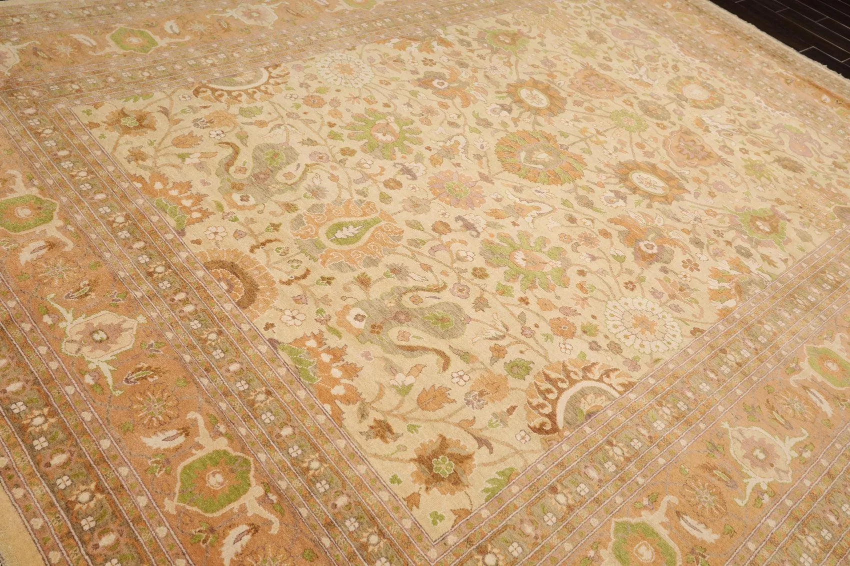 9X12  Beige Hand Knotted 100% Wool Pak Persian 300 KPSI Oriental Area Rug-3