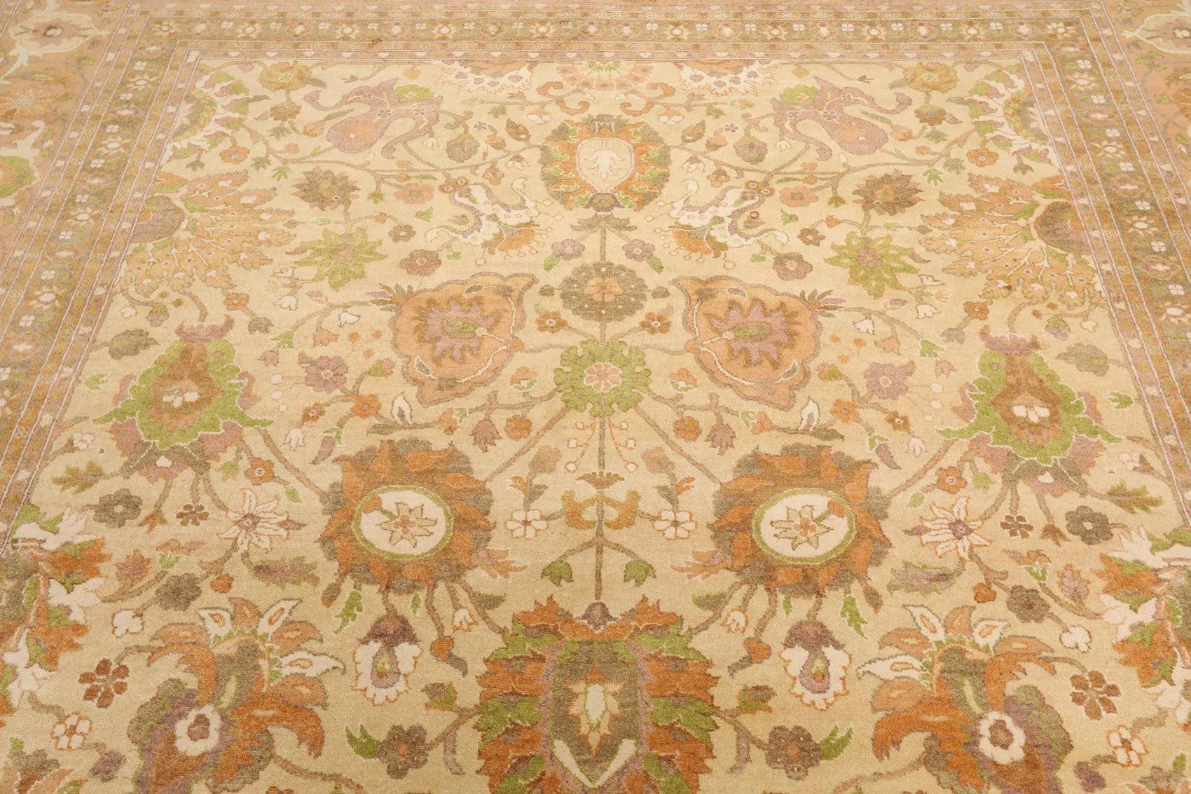 9X12  Beige Hand Knotted 100% Wool Pak Persian 300 KPSI Oriental Area Rug-4