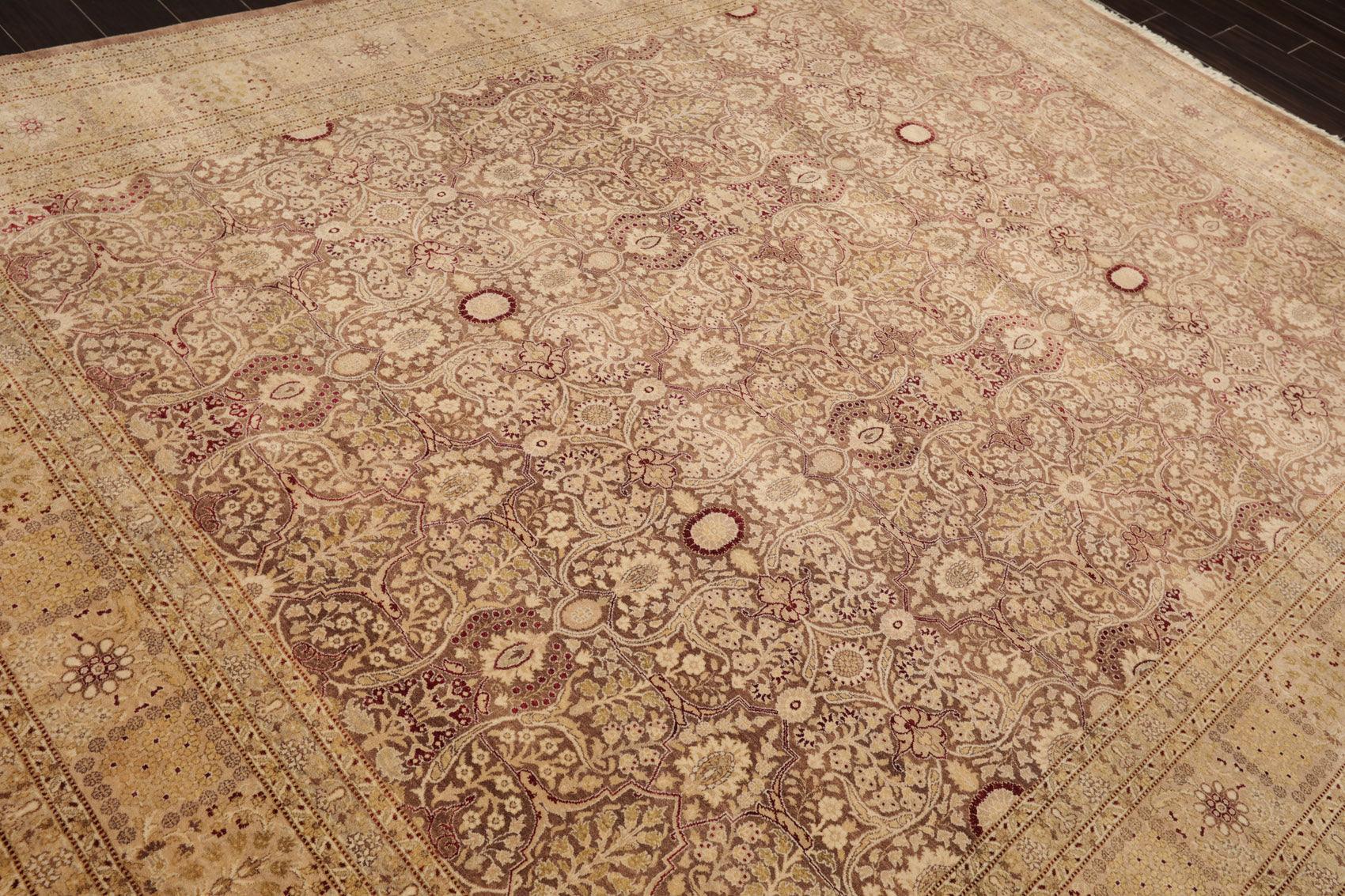 8'1" x 10'2" Hand Knotted Wool PakPersian 16/18 300 KPSI Oriental Area Rug Brown-3