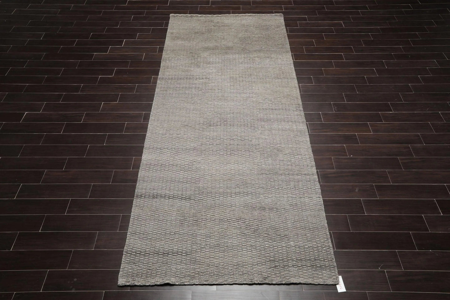 5’ x 12’ Hand Knotted Wool & Jute Palace Runner Modern Area Ru Beige Gray-0