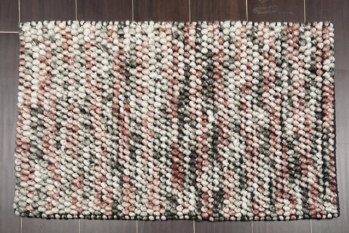 Multi Size Brown, Beige Handmade Polyester Braide Mat Oriental Area Rug-3