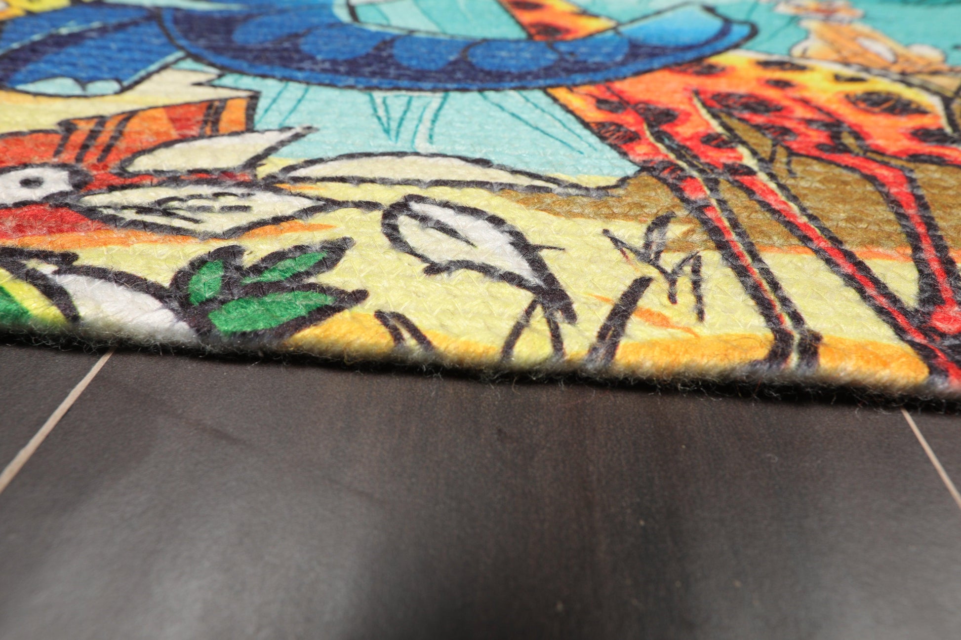 2'  00"x3'  00" Braided Mat  Oriental Area Persian Rug-2