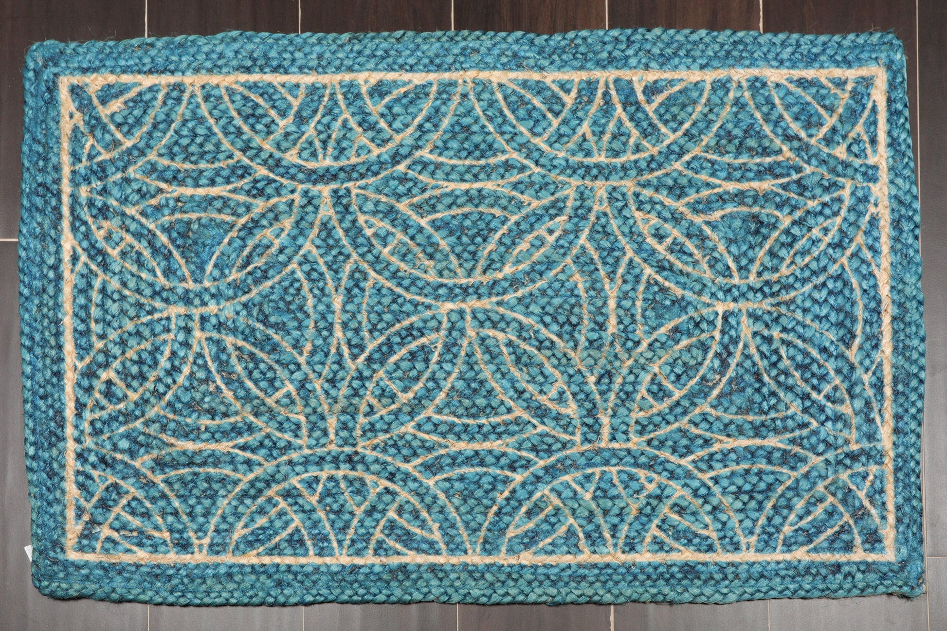 2'  00"x3'  00" Braided Mat  Oriental Area Persian Rug-3