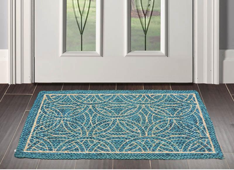 2'  00"x3'  00" Braided Mat  Oriental Area Persian Rug-0
