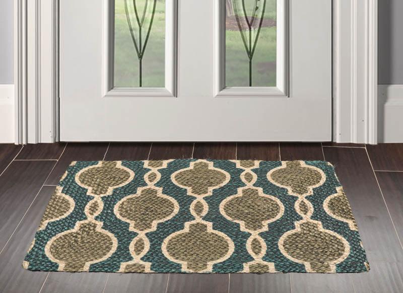 2'  00"x3'  00" Braided Mat  Oriental Area Persian Rug-0