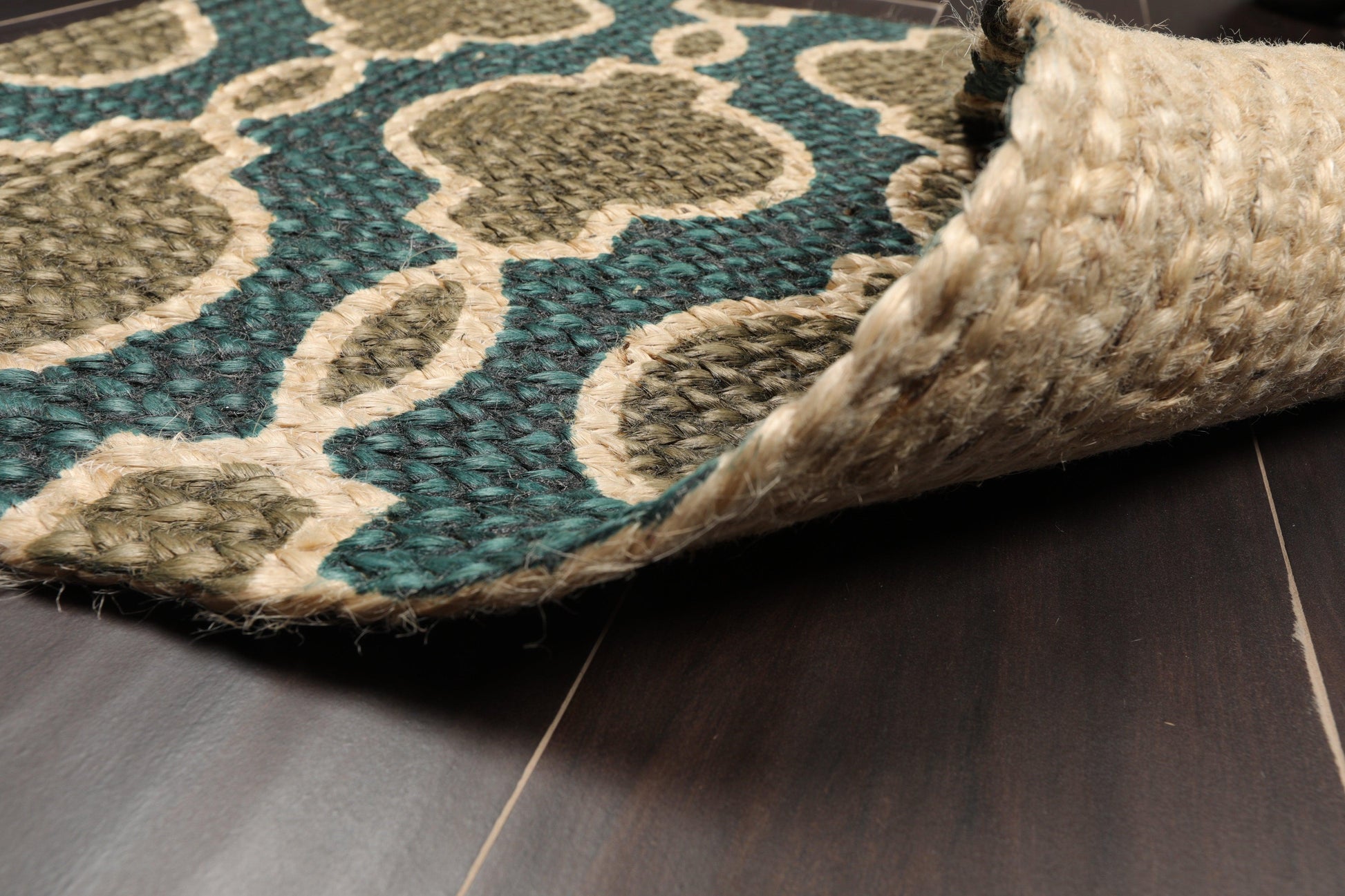 2'  00"x3'  00" Braided Mat  Oriental Area Persian Rug-4
