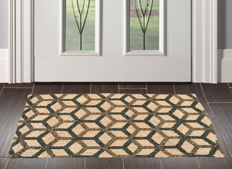 2'  00"x3'  00" Braided Mat  Oriental Area Persian Rug-0