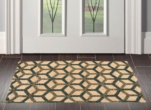 2'  00"x3'  00" Braided Mat  Oriental Area Persian Rug-0