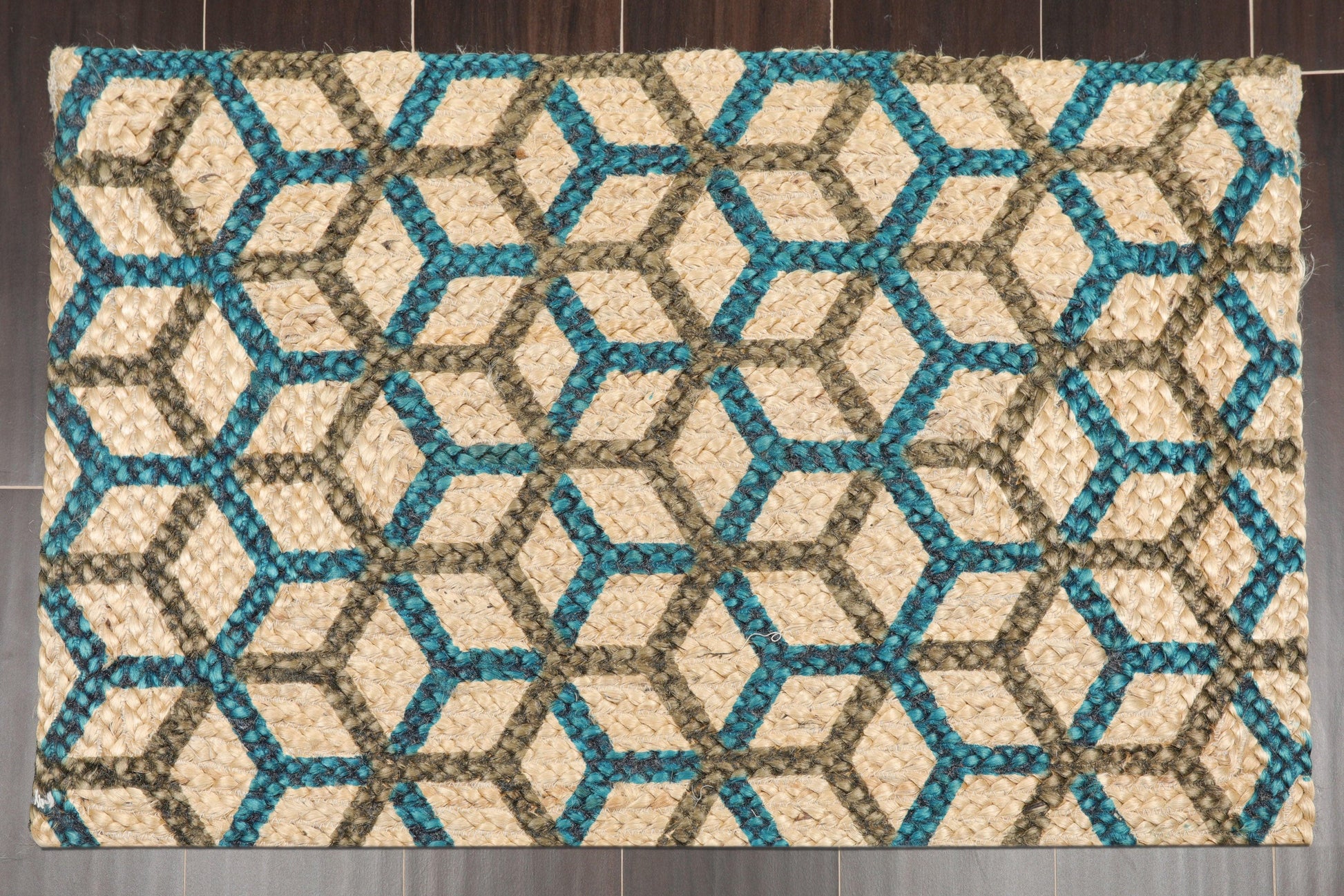 2'  00"x3'  00" Braided Mat  Oriental Area Persian Rug-3