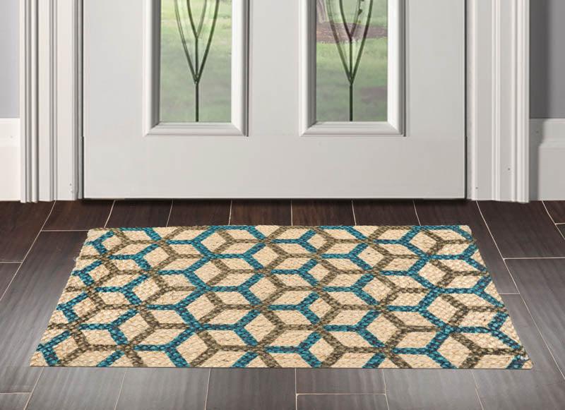 2'  00"x3'  00" Braided Mat  Oriental Area Persian Rug-0