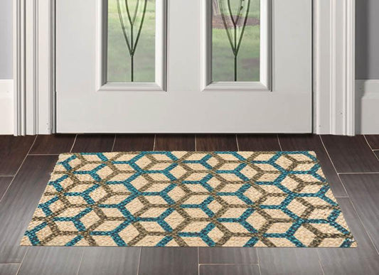 2'  00"x3'  00" Braided Mat  Oriental Area Persian Rug-0