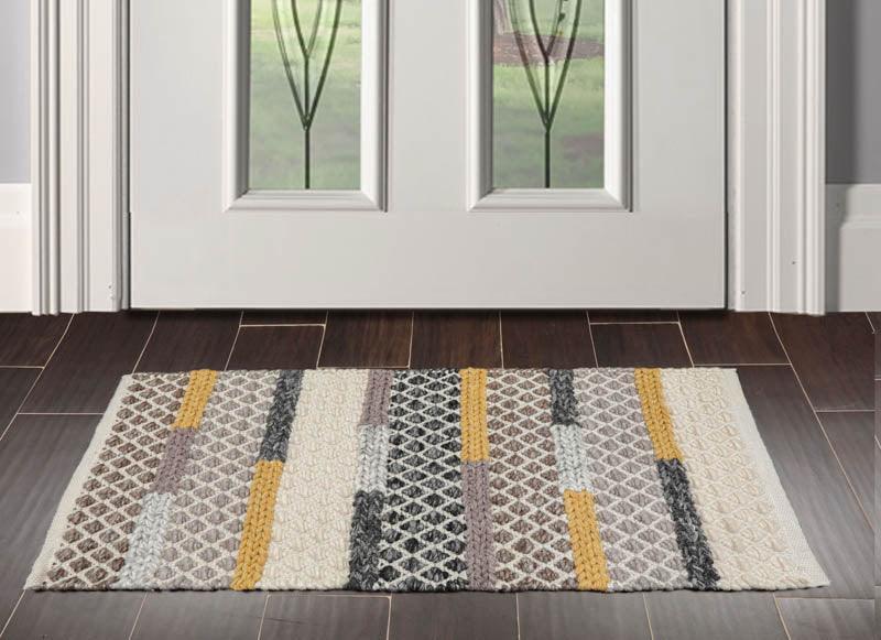 2'  00"x3'  00" Braided Mat  Oriental Area Persian Rug-0