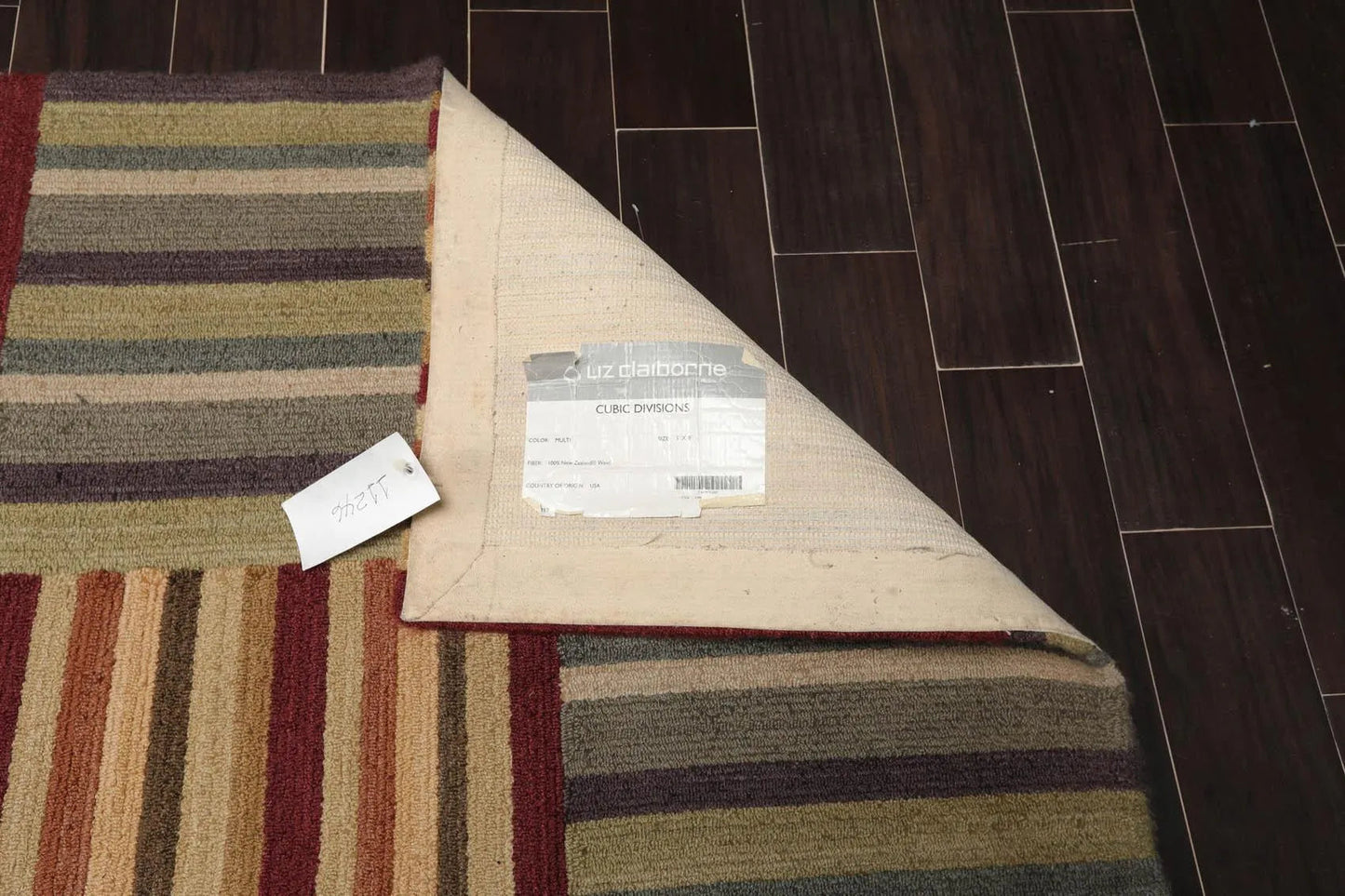 5' x 8' Liz Clairbourne Handmade 100% Wool Oriental Area Rug 5x8 Gray-2