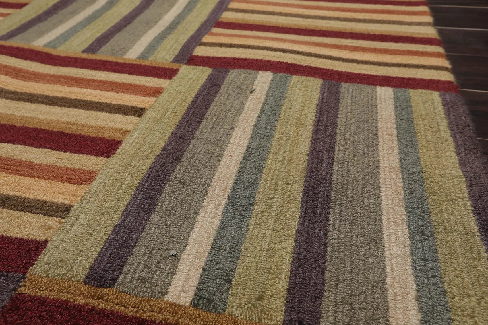 5' x 8' Liz Clairbourne Handmade 100% Wool Oriental Area Rug 5x8 Gray-3