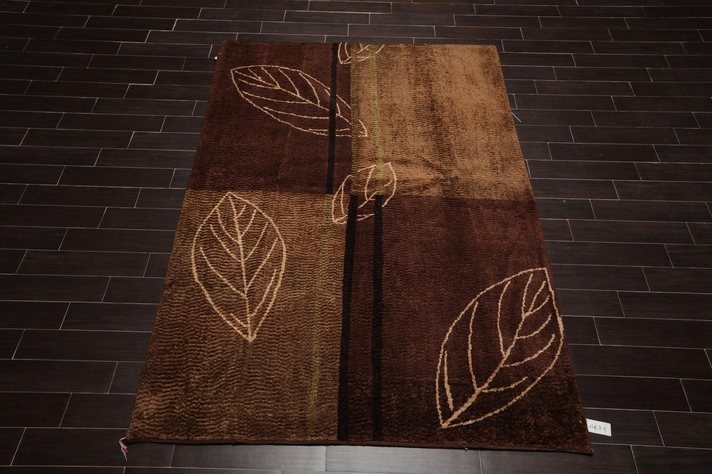 6'1" x 8'11" Hand Knotted Wool Authentic Turkish Modern Oriental Area Rug Brown-1
