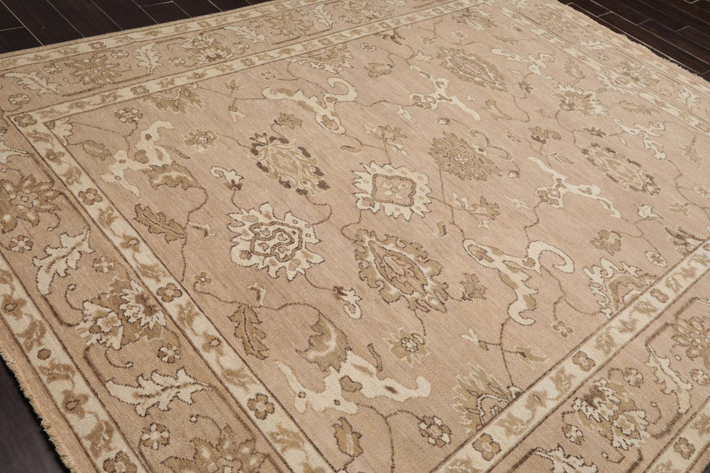 7'8" x 9'11" Hand Knotted 100% Wool Peshawar Oriental Area Rug Taupe-4