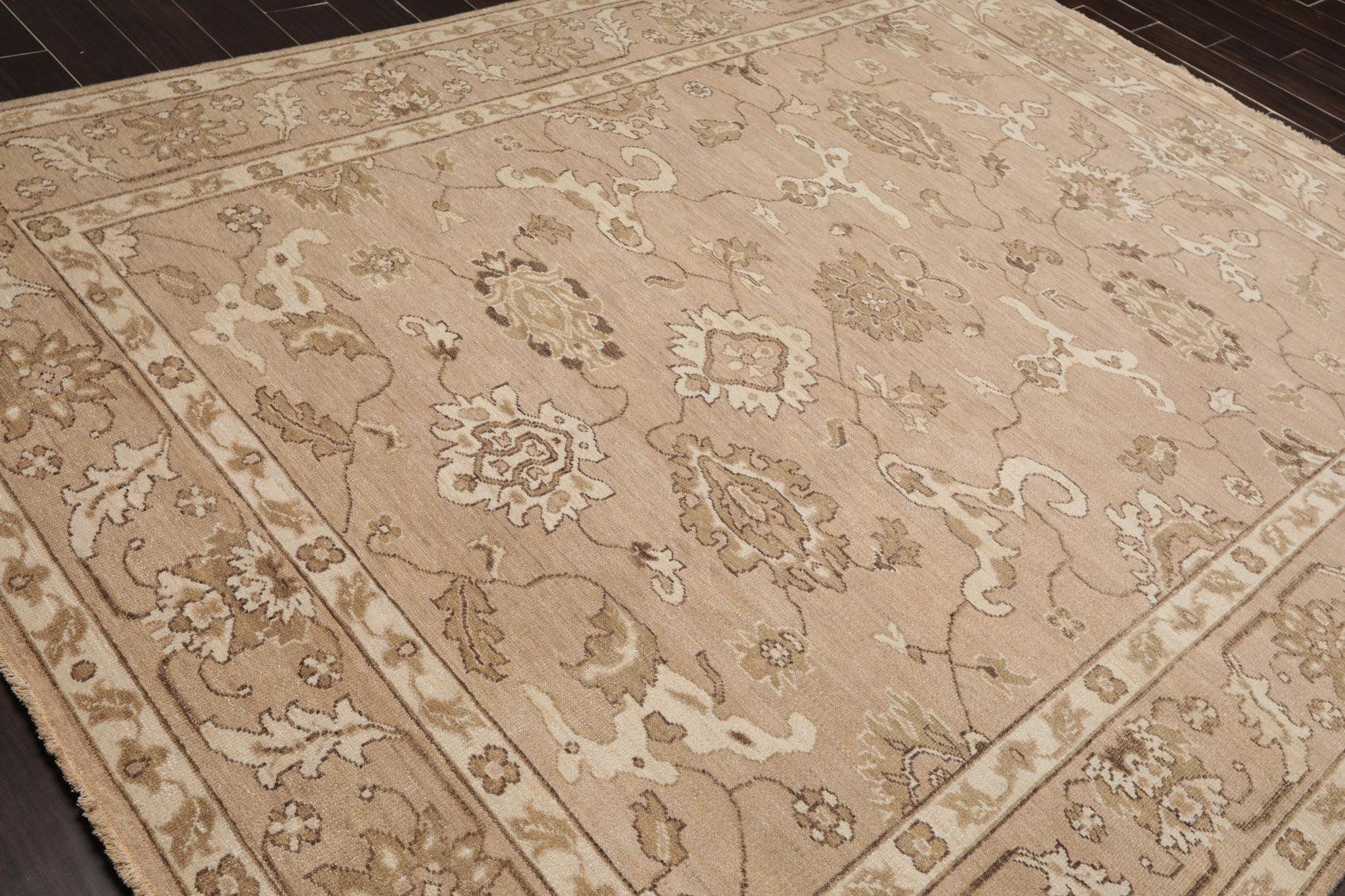 7'8" x 9'11" Hand Knotted 100% Wool Peshawar Oriental Area Rug Taupe-4