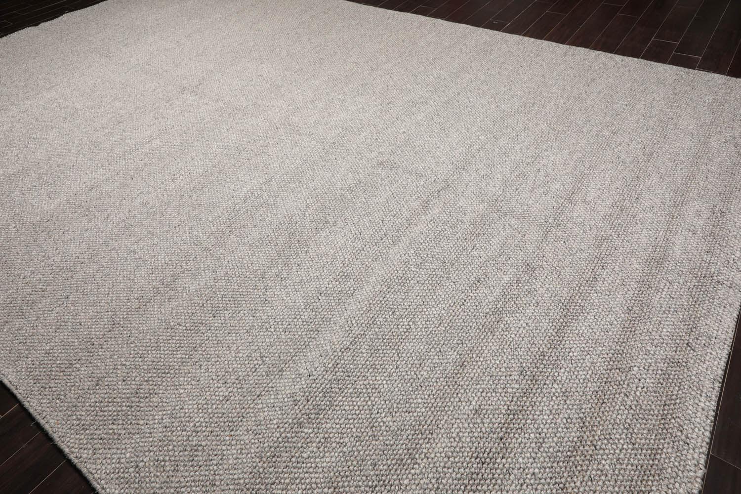 Berber Handmade 100% Wool Traditional Area Rug Modern Ash Gray 10'7"x16'-3