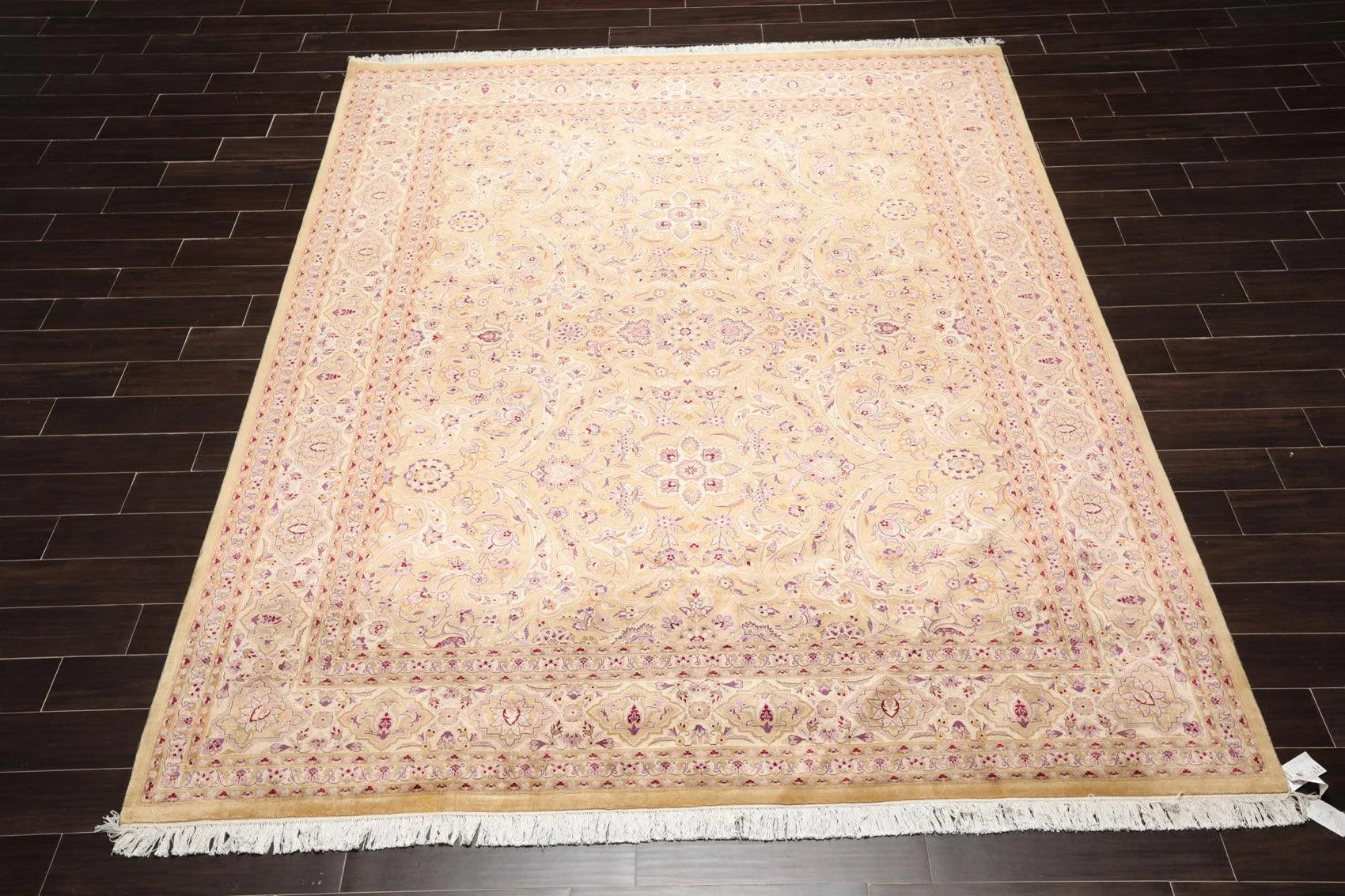 8'1' 'x 10'3'' Hand Knotted Wool PakPersian 16/18 300 KPSI Oriental Area Rug Tan-0